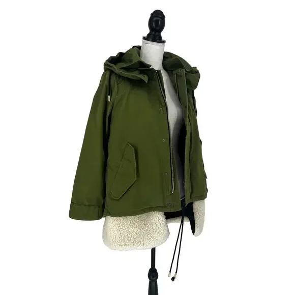 Doma Convertible Shearling Trim Utility Jacket - Picture 7 of 12